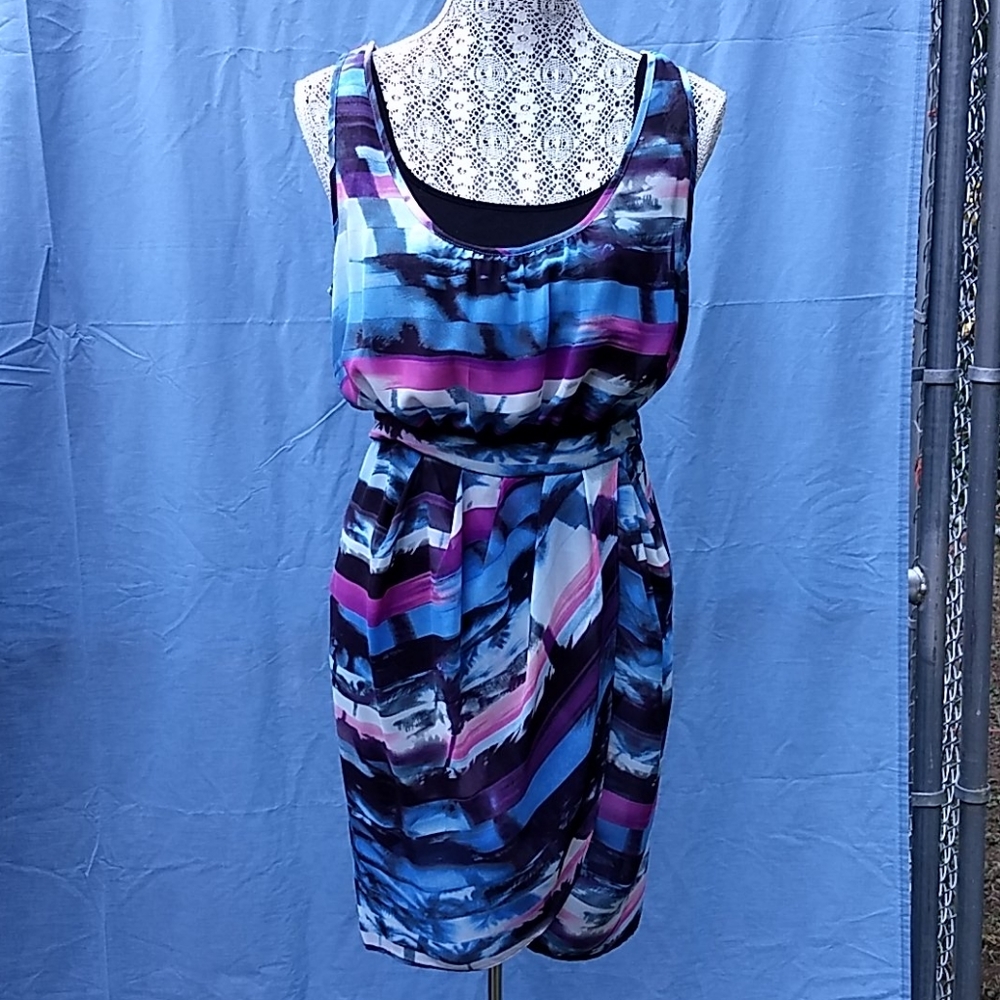 Tropical patterned dress